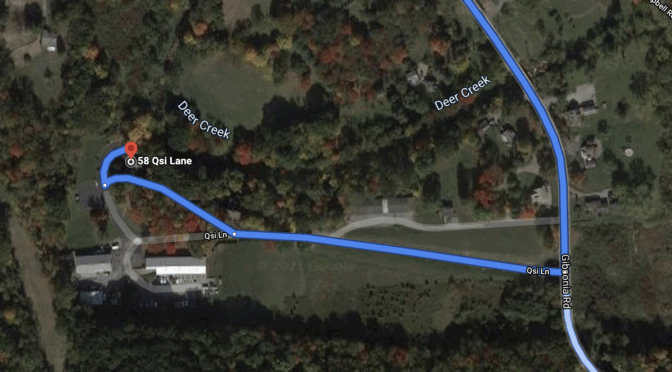 Map showing route to 58 Qsi Lane.